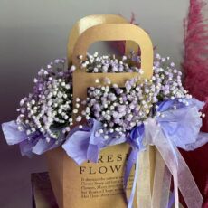 Композиция из гипсофилы №3, (в сумочке maxi)