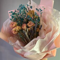 Букет из сухоцветов, 40*25см, (микс из сухоцветов)