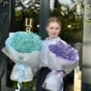 Букет из гипсофилы №1, (гипсофила в ассортименте, 3шт)