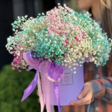 Композиция (сухоцвет) из гипсофилы №42
