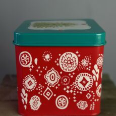 Банка металлическая 14*14см, (Новогодняя)