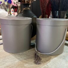 Коробка шляпная, 22*22см, с кисточкой