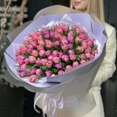 Букет №305, (тюльпан 101шт)